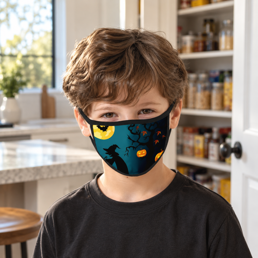 6-Pack Kids Halloween Washable Face Masks