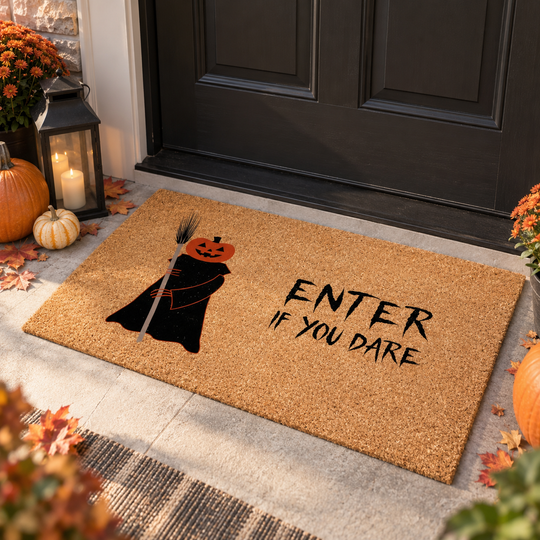 Halloween Coir Doormat for Front Door – 24" x 36"