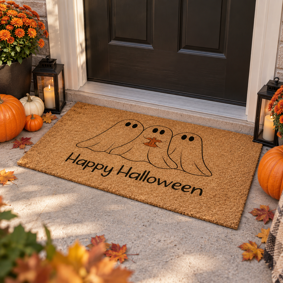 Happy Halloween Outdoor Coir Door Mat 24" x 36"