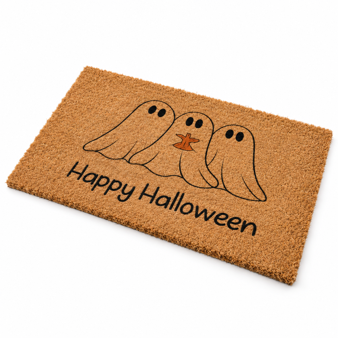 Happy Halloween Outdoor Coir Door Mat 24" x 36"
