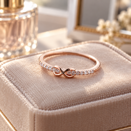 Infinite Love CZ Sterling Silver Ring