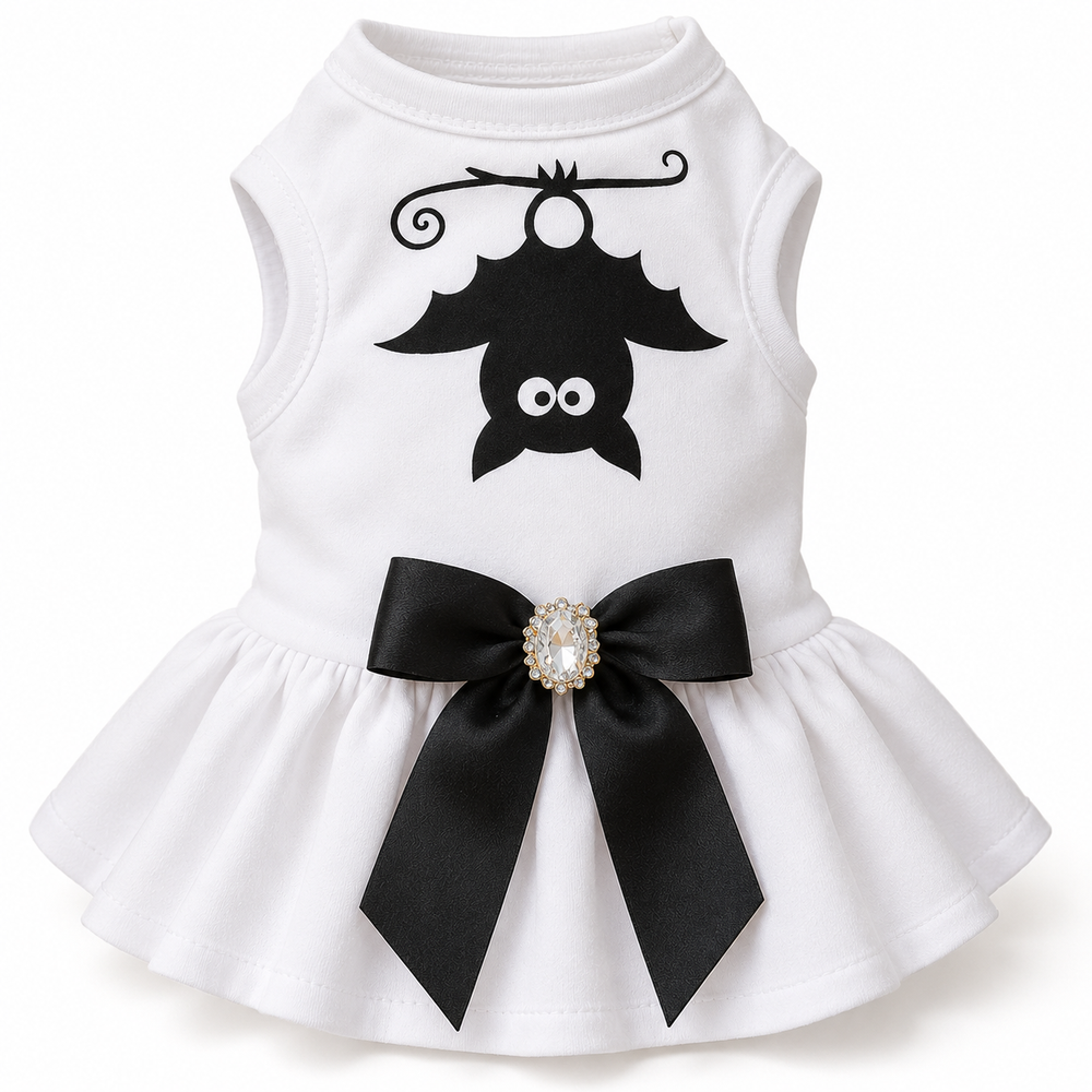 Upside-Down Bat Cameo Gala Dress