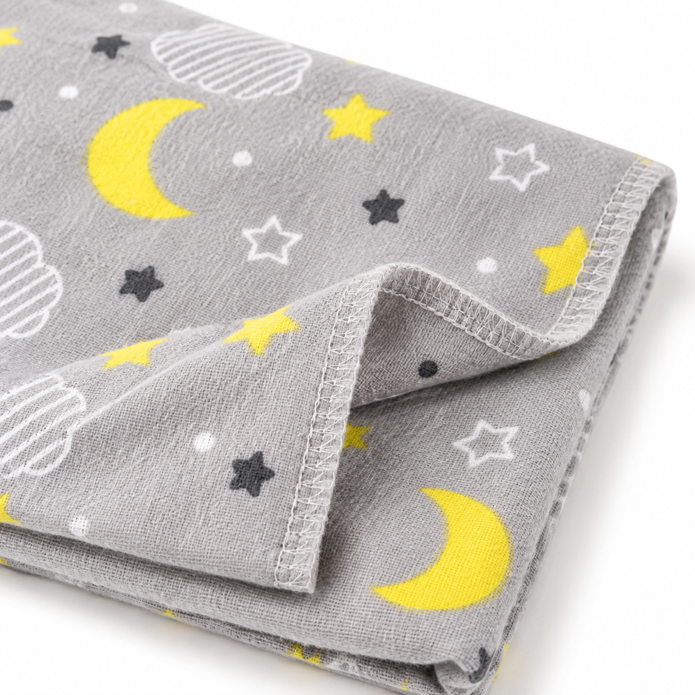 Bambini 4-Pack Cotton Flannel Receiving Blankets