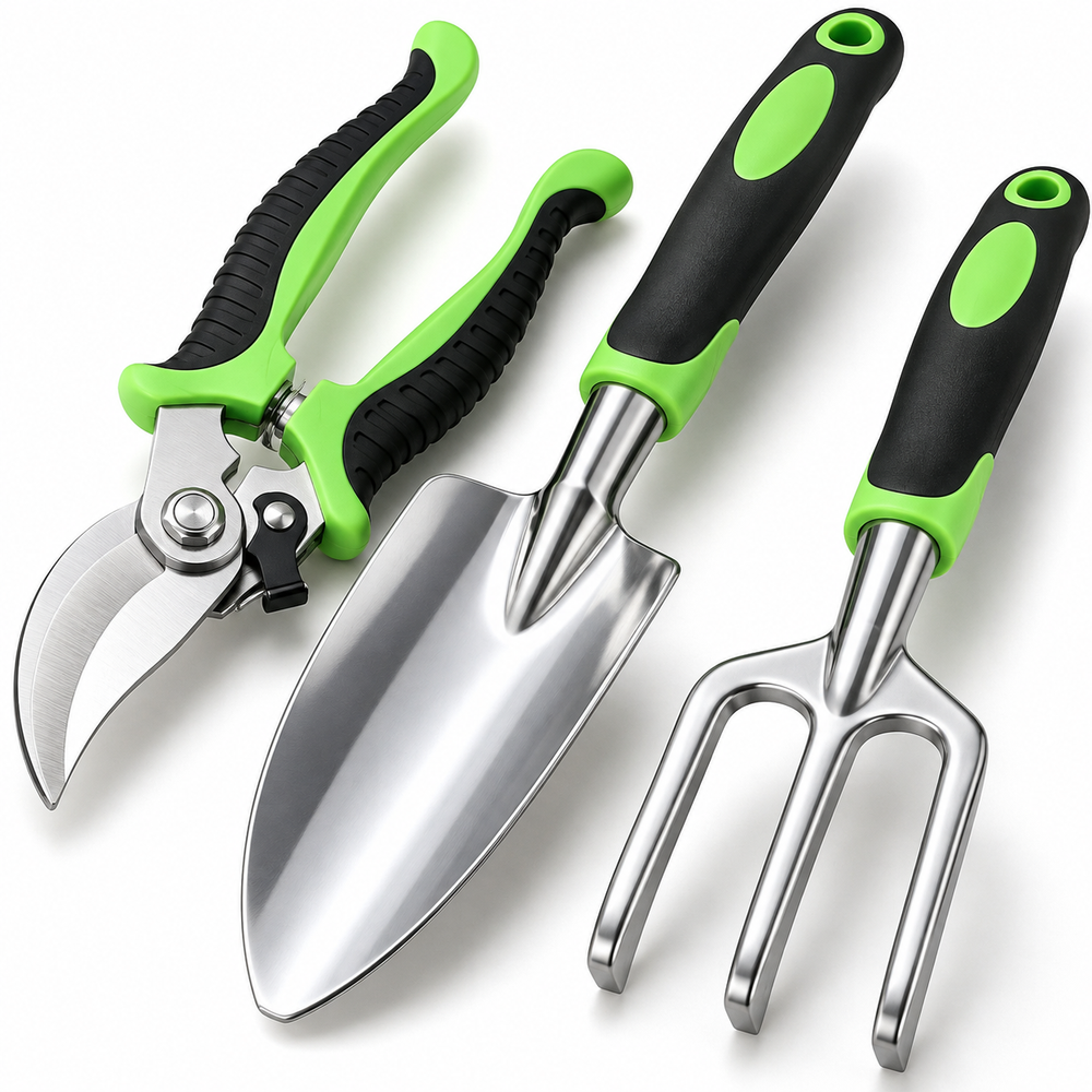 13-Piece Ergonomic Garden Tool Set with Tote Bag