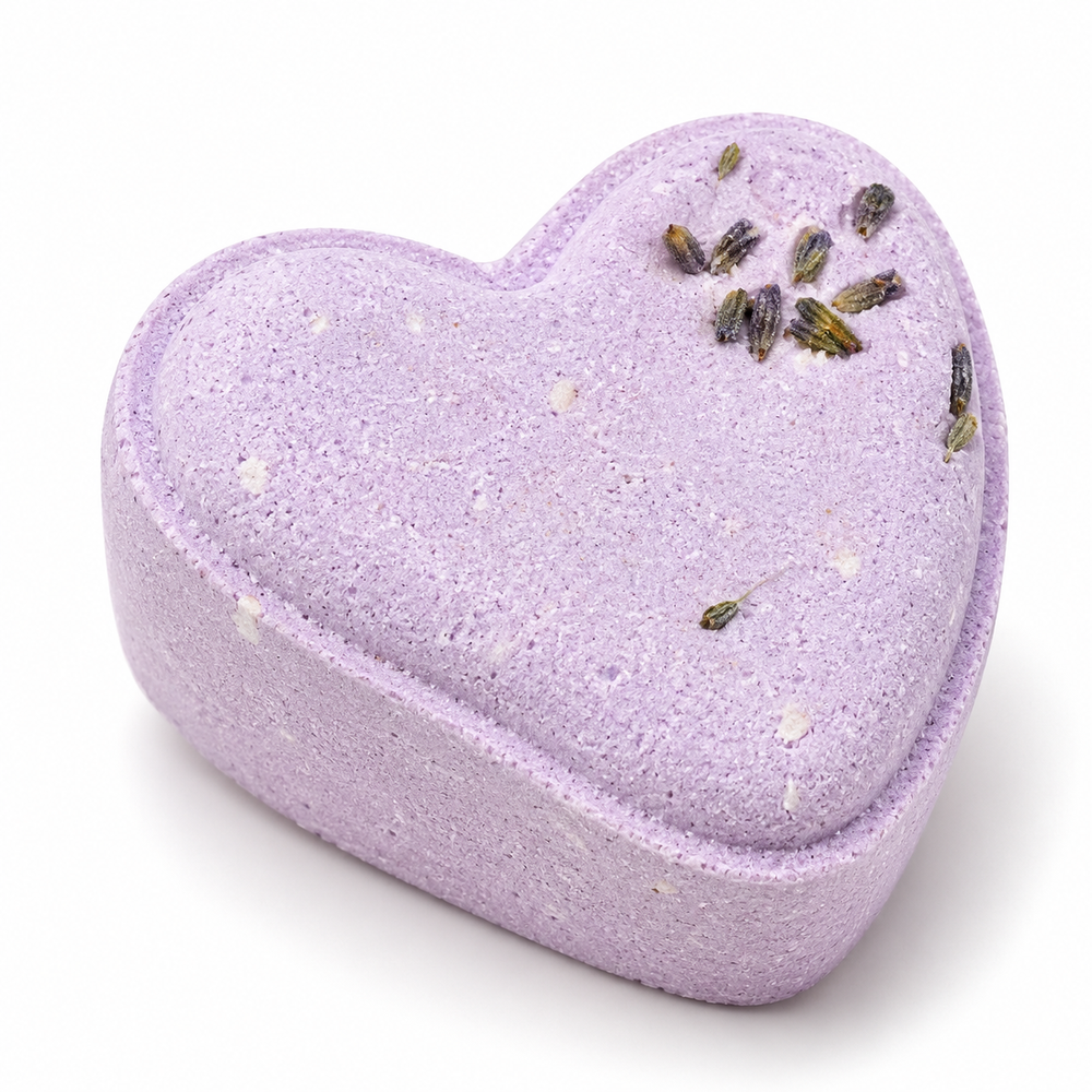 Lavender Heart Shower Steamer Gift Set – Set of 4