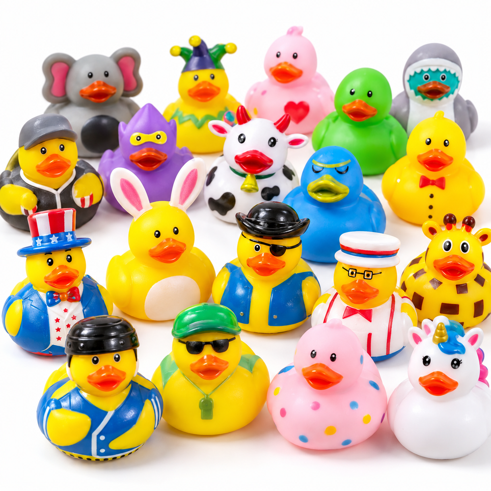 120-Pack Mini Rubber Duck Bath & Party Toys
