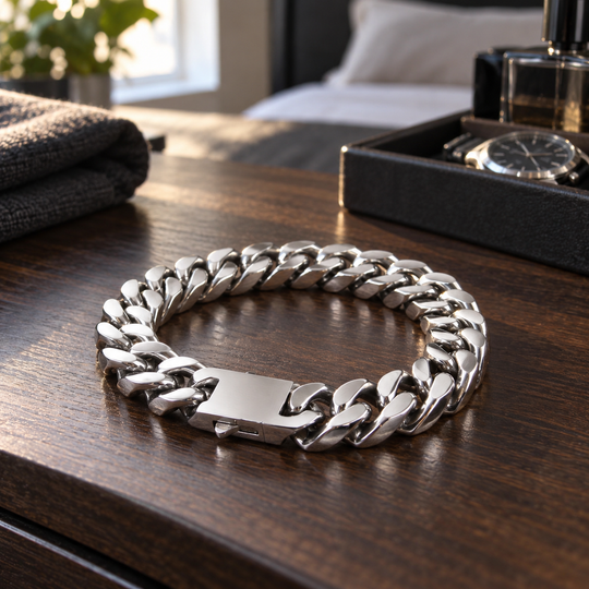 Men’s Stainless Steel Cuban Link Bracelet
