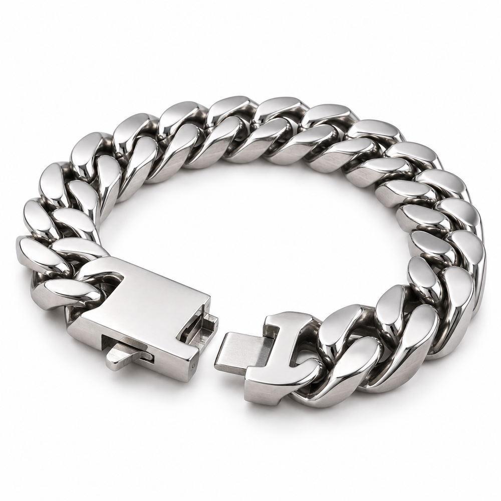 Men’s Stainless Steel Cuban Link Bracelet