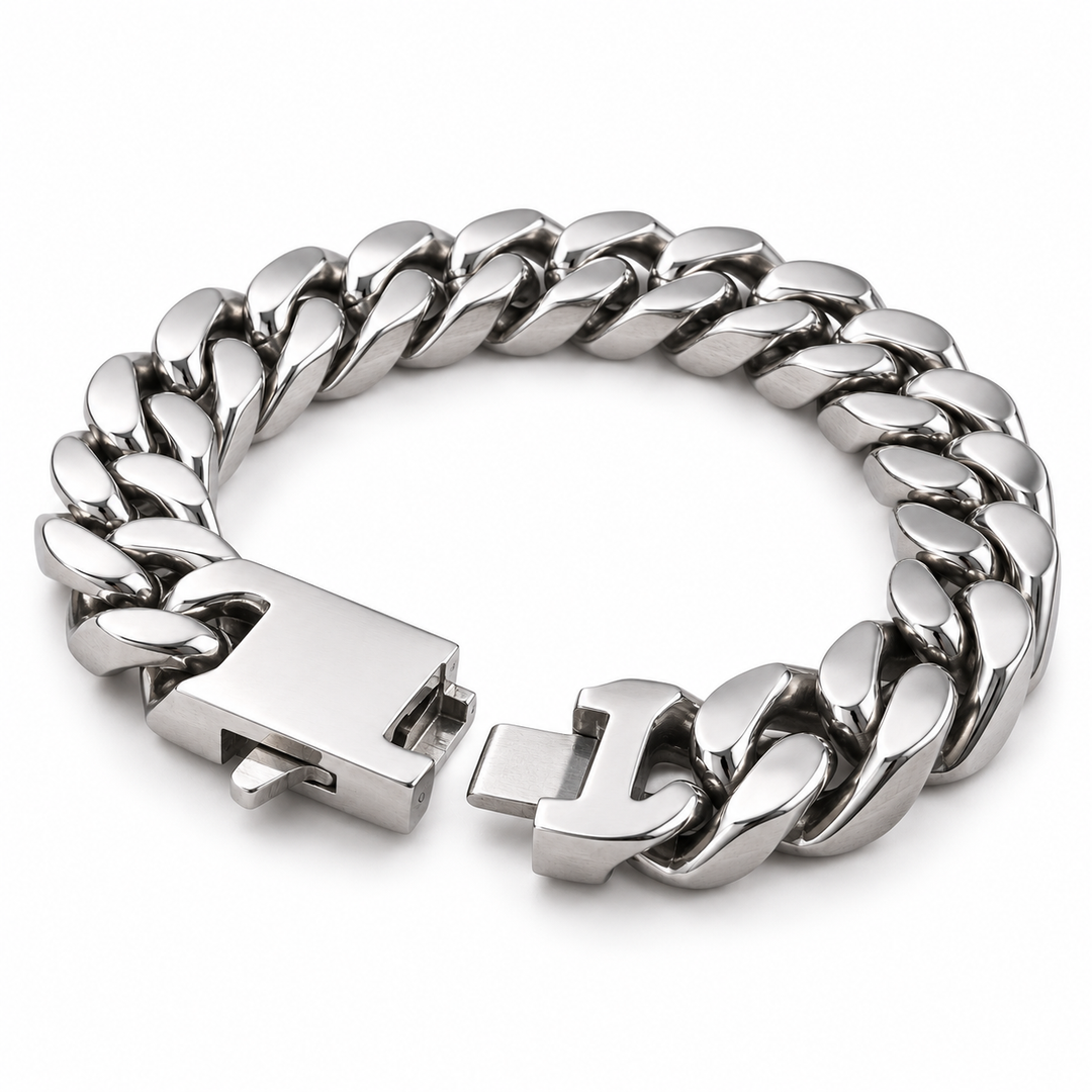 Men’s Stainless Steel Cuban Link Bracelet