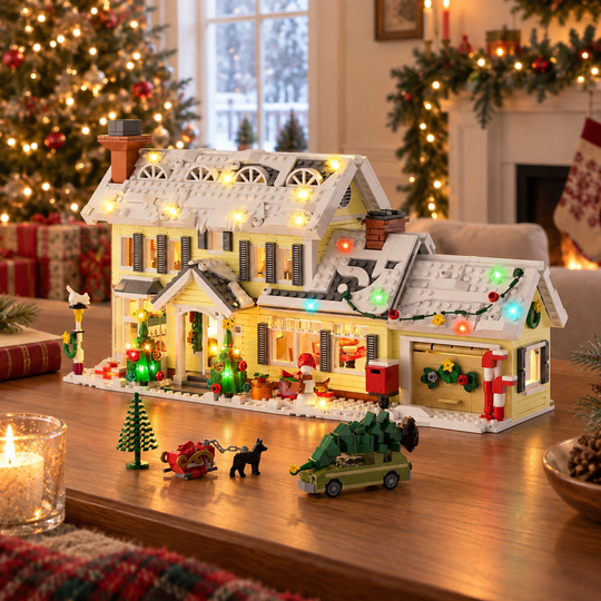 Christmas Snow Village House Building Set – 1484 Pieces
