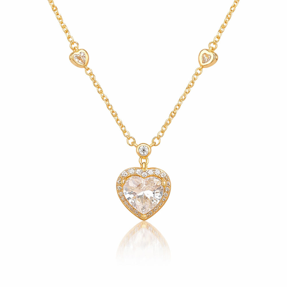 Heart Sparkle Clavicle Necklace