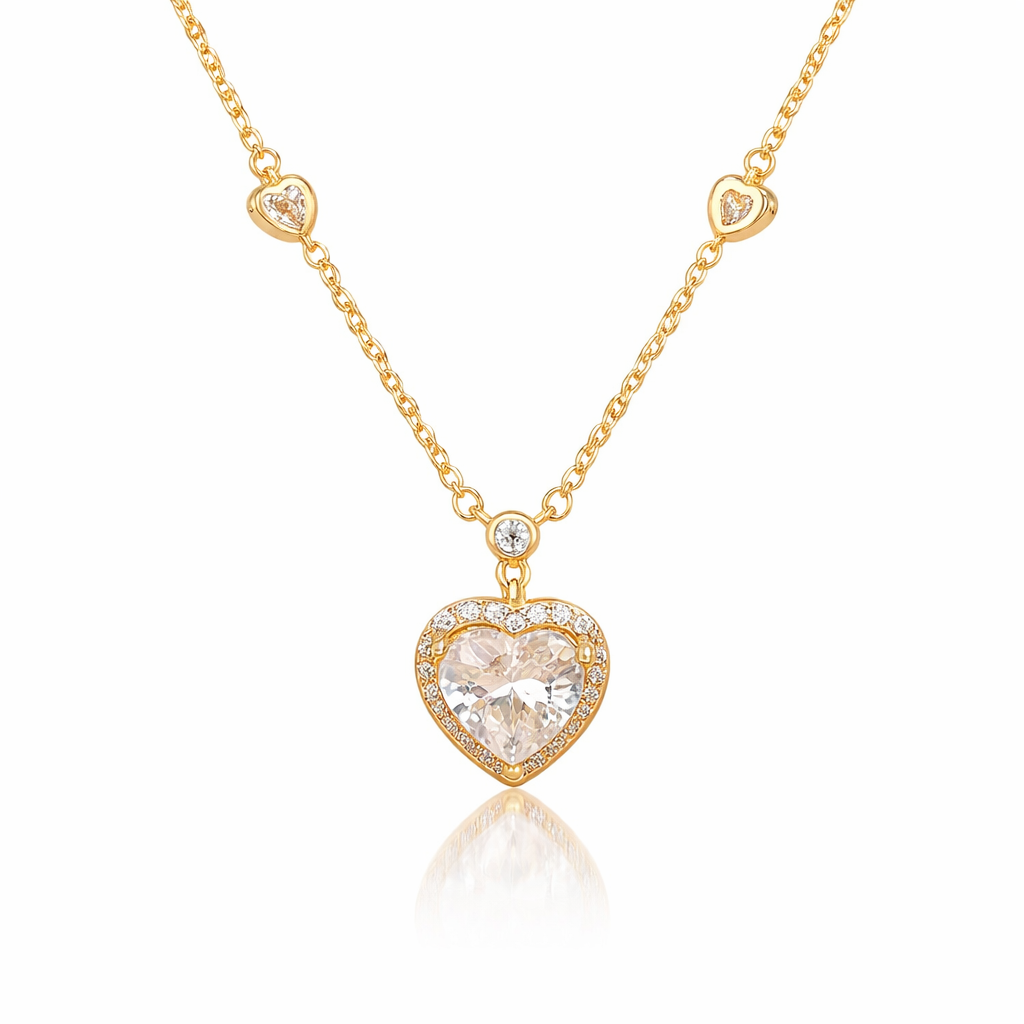 Heart Sparkle Clavicle Necklace