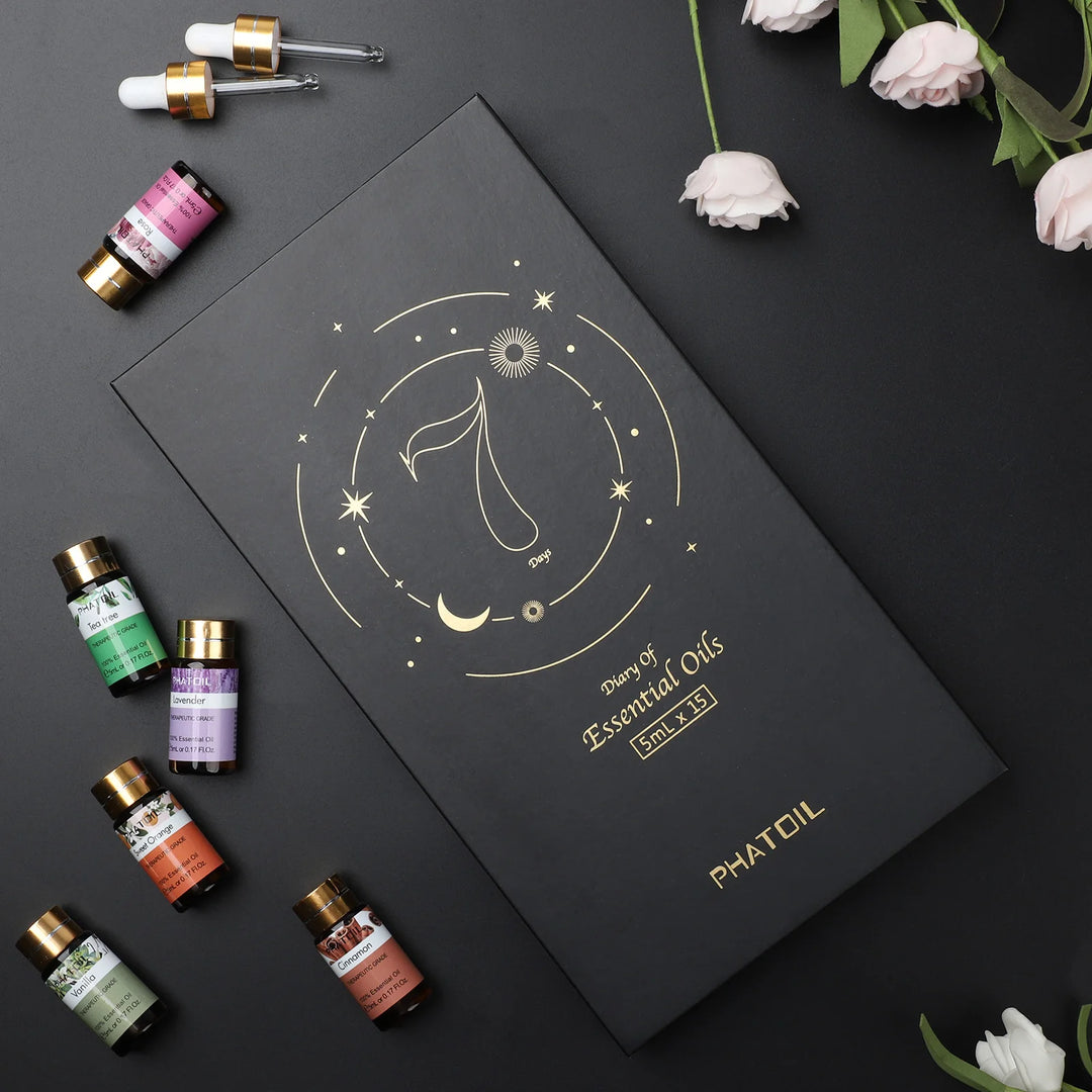 15-Piece Pure Essential Oil Gift Set – 5mL Bottles