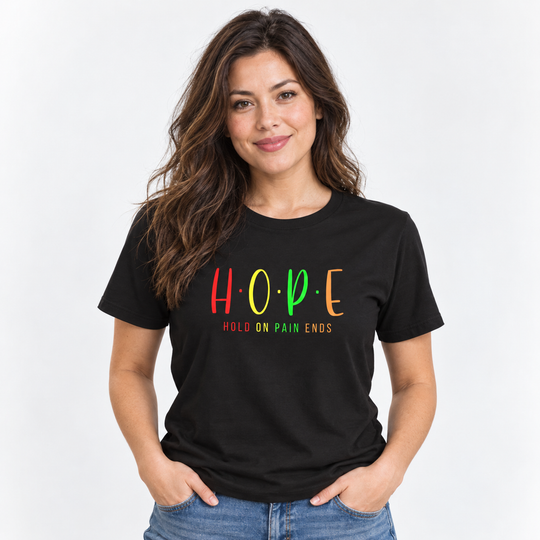 HOPE - Hold On Pain Ends Motivation T-Shirt
