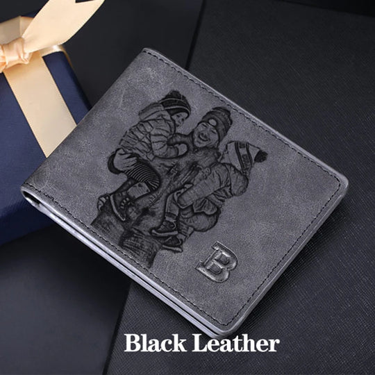 Personalized Engraved PU Leather Bifold Wallet
