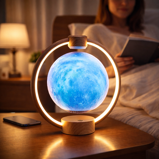 Floating Moon Bluetooth Speaker Lamp