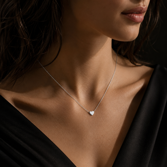 Petite Heart Necklace with Gift Box