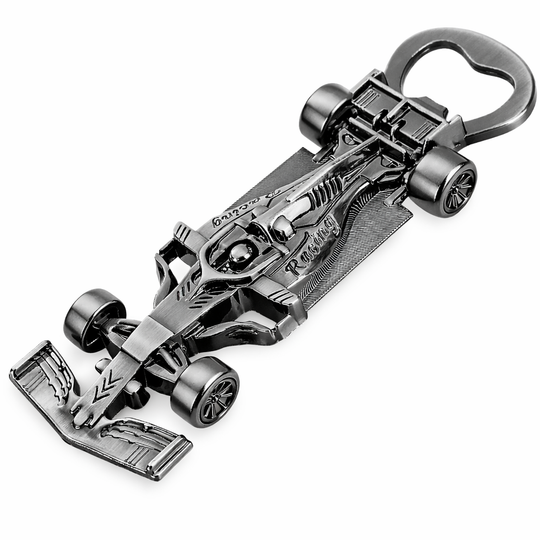 Racing car-inspired bottle opener