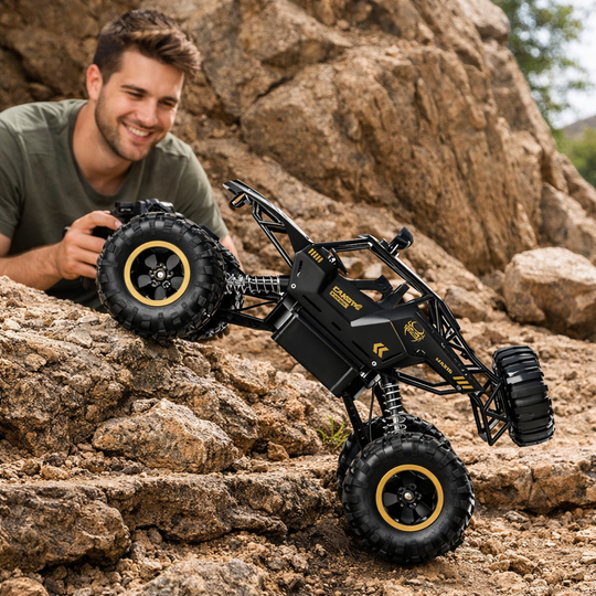 4WD RC Rock Crawler Truck with LED Lights