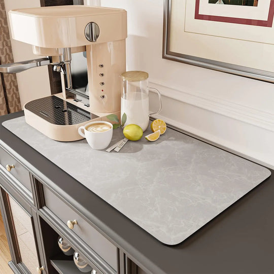 Water-Absorbent Diatom Dish Drying &amp; Coffee Machine Mat