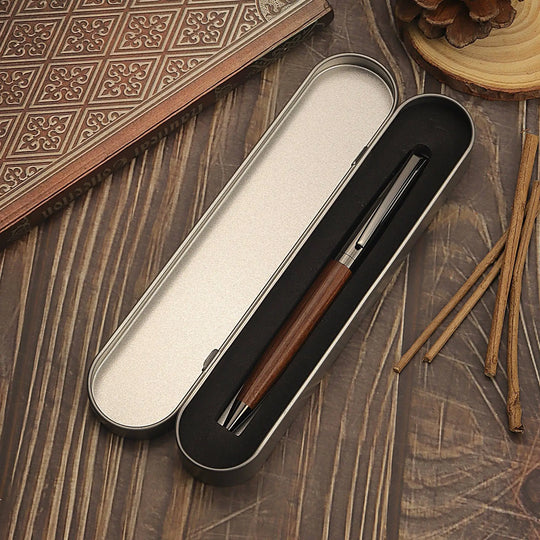 Premium Wooden Ballpoint Pen with Metal Twist Design
