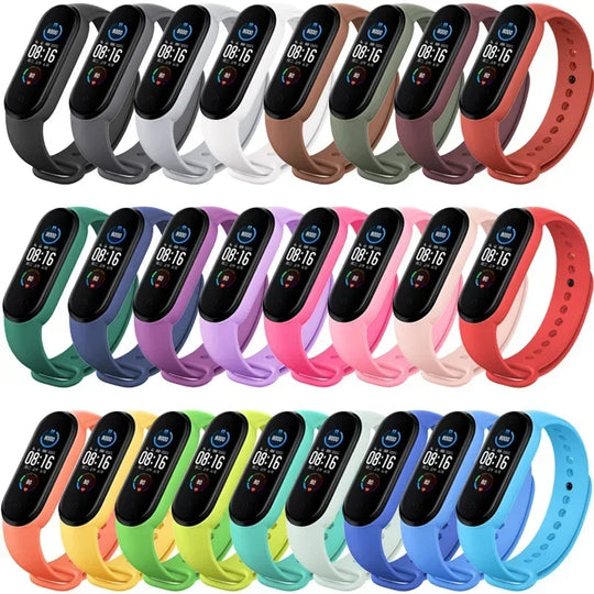 Silicone Replacement Watch Band for Xiaomi Mi Band 3–7