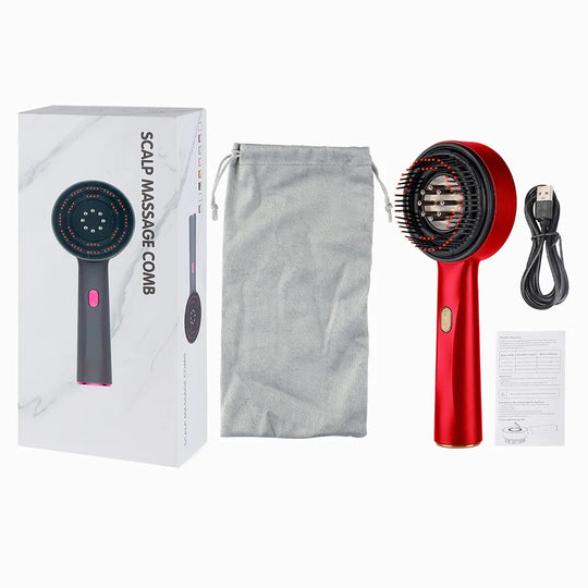 Electric Scalp Massage Comb with Liquid Applicator