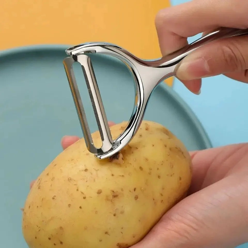 Stainless Steel Swivel Vegetable Peeler with Potato Eye Remover