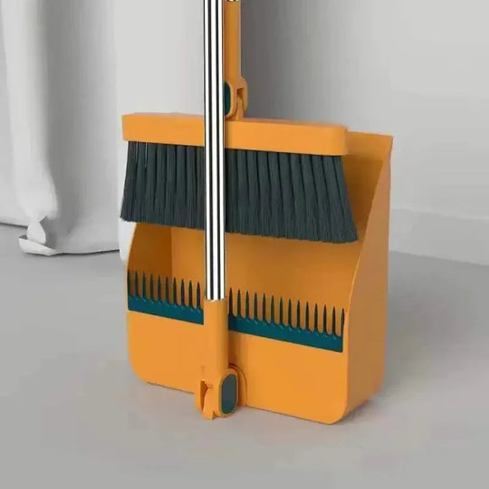 Foldable Long Handle Broom &amp; Dustpan Set
