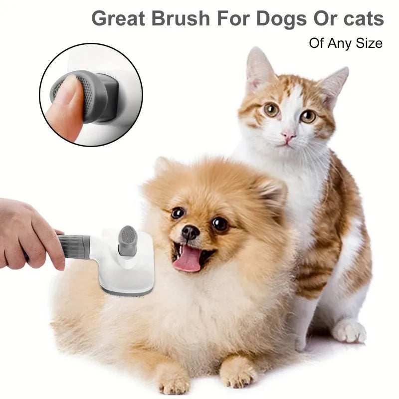 Self Cleaning Pet Slicker Brush for Dogs &amp; Cats