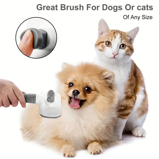 Self Cleaning Pet Slicker Brush for Dogs &amp; Cats