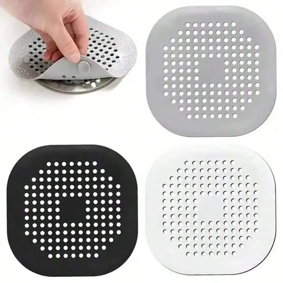 Silicone Hair Catcher Drain Cover with Suction Cups