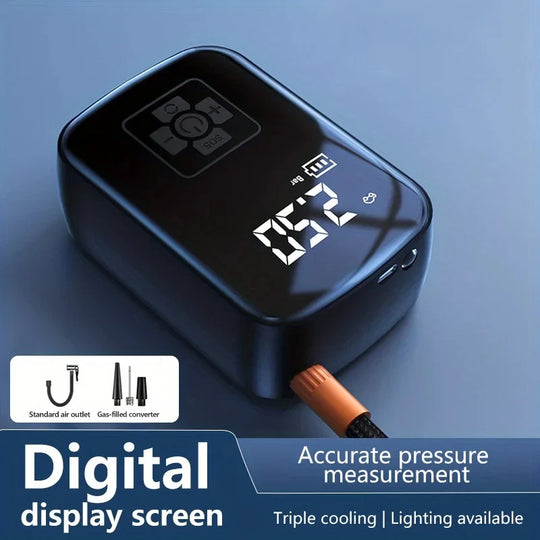 Portable Cordless Tire Inflator with Digital Display