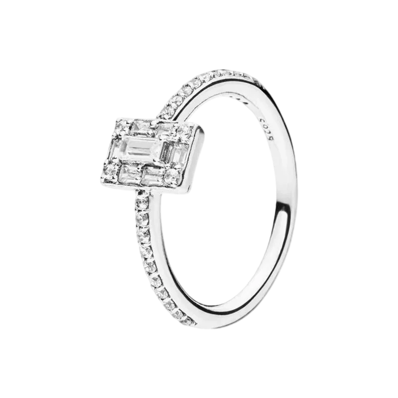 925 Sterling Silver Zircon Fashion Ring