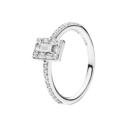 925 Sterling Silver Zircon Fashion Ring