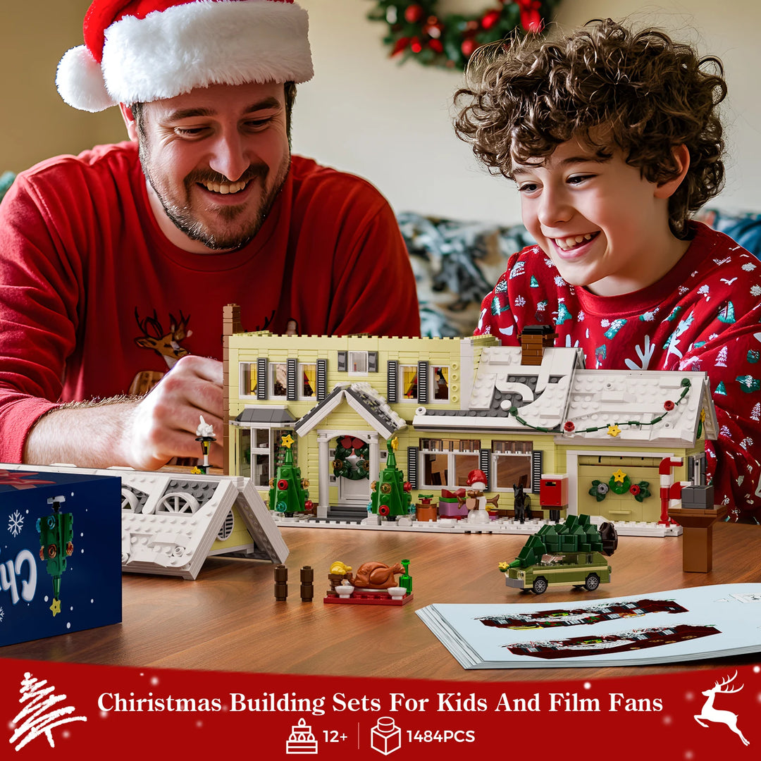 Christmas Snow Village House Building Set – 1484 Pieces