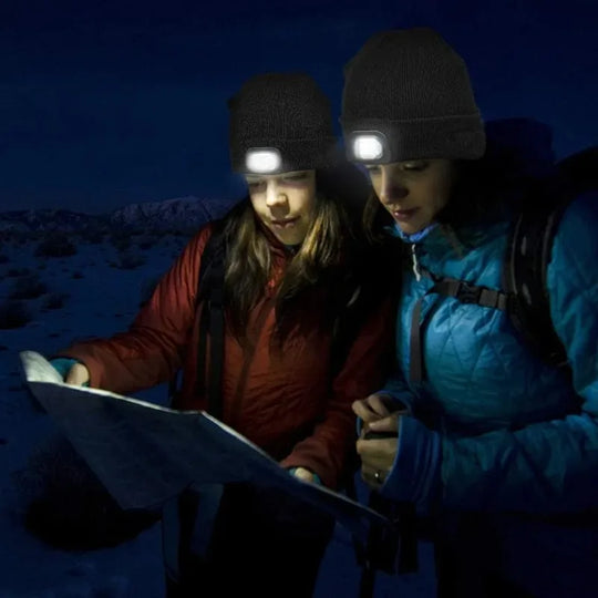 Rechargeable LED Light Beanie for Outdoor Activities