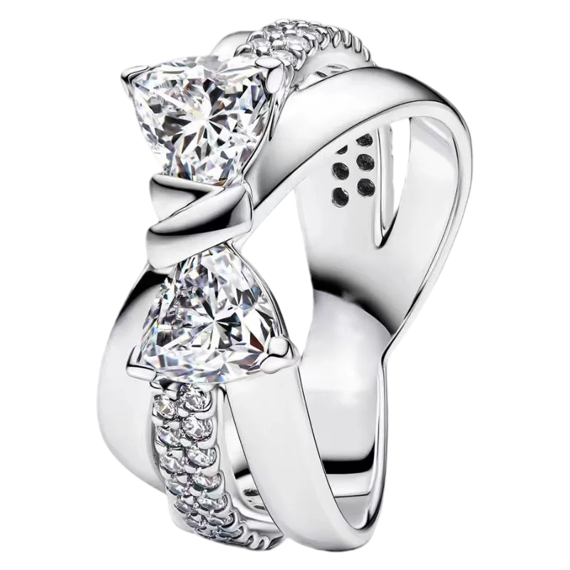 925 Sterling Silver Zircon Fashion Ring