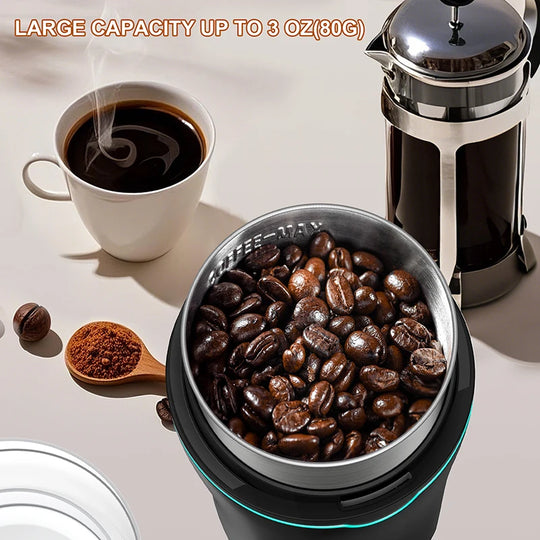 300W Electric Coffee Grinder with Removable Stainless Steel Cup