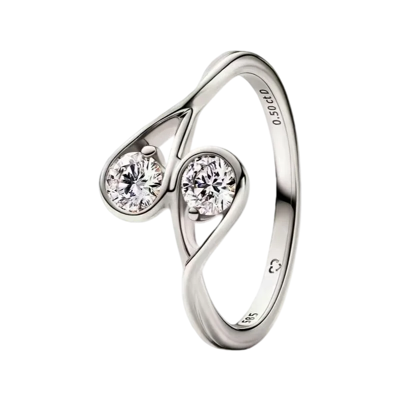 925 Sterling Silver Zircon Fashion Ring