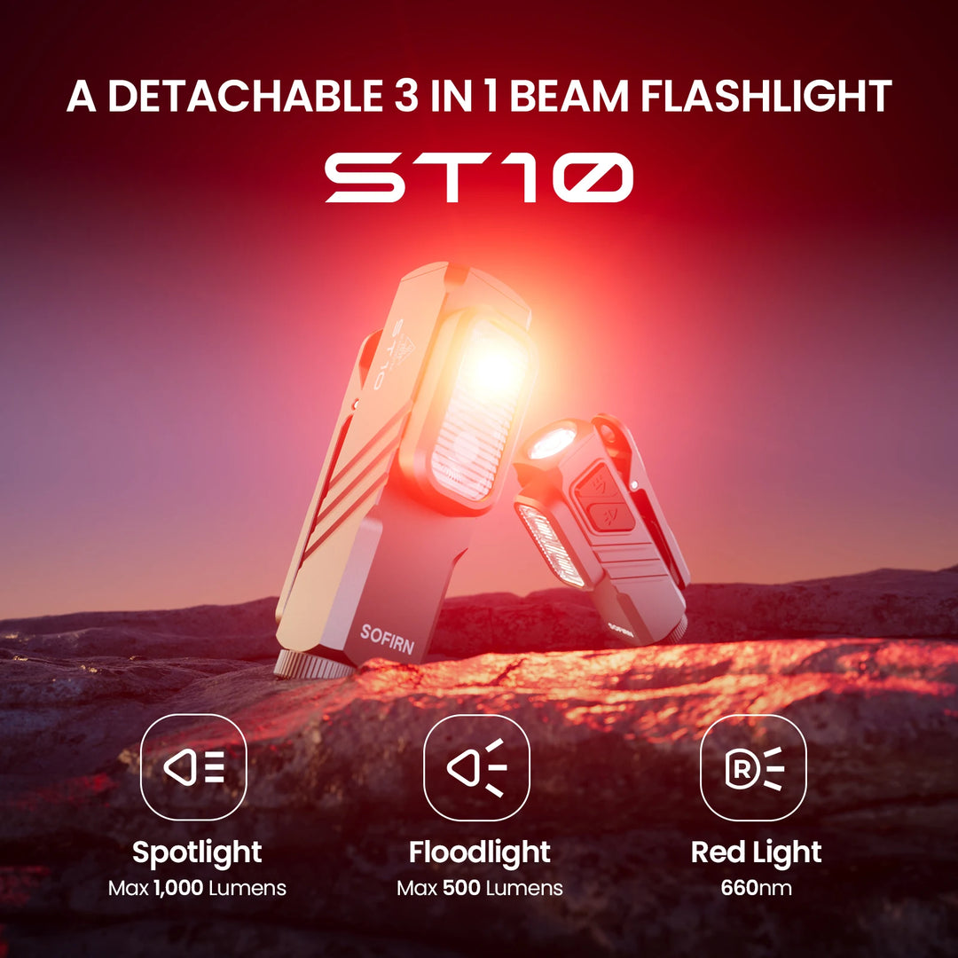 Sofirn ST10 Rechargeable Mini LED Flashlight with Red Light