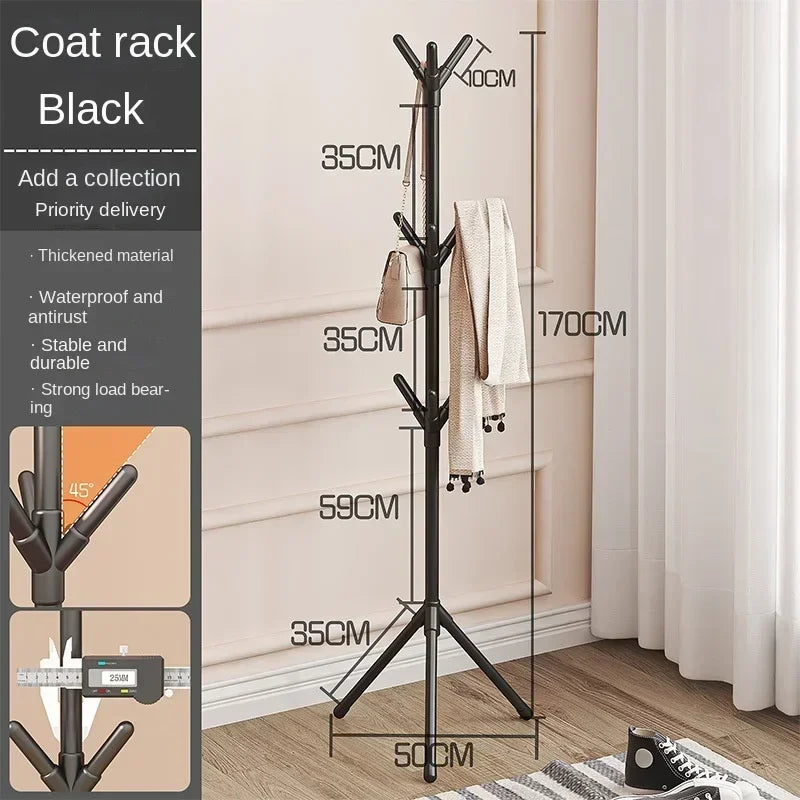 Modern Freestanding Coat Rack with 9 Hooks