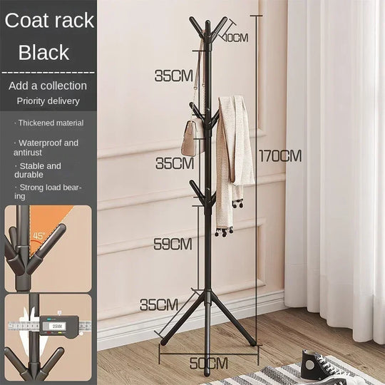 Modern Freestanding Coat Rack with 9 Hooks