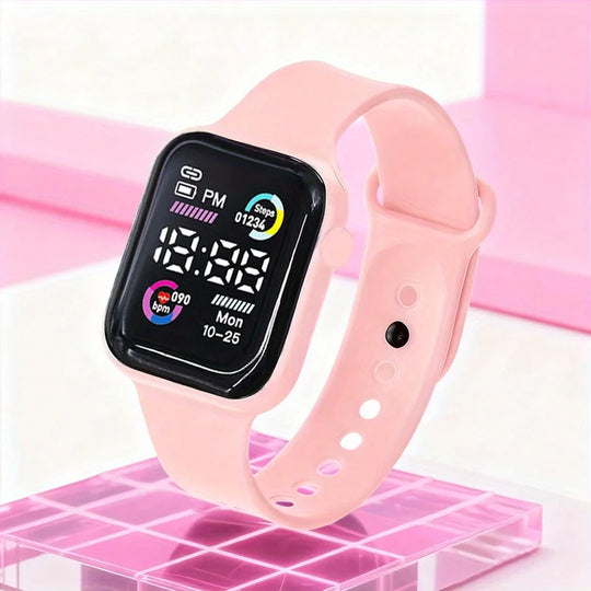 6-Piece Digital Watch &amp; Heart Jewelry Gift Set