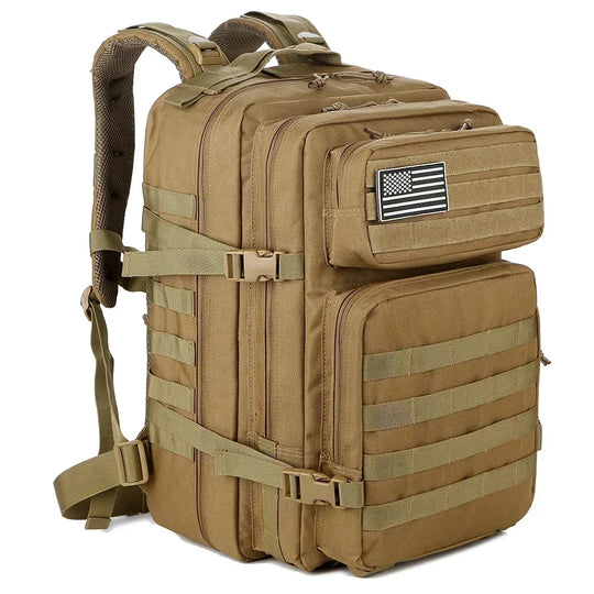 45L Tactical Backpack with Multi-Compartment Storage