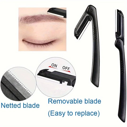 3-Piece Stainless Steel Eyebrow Grooming Kit