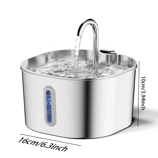 2.2L Stainless Steel Automatic Pet Water Fountain
