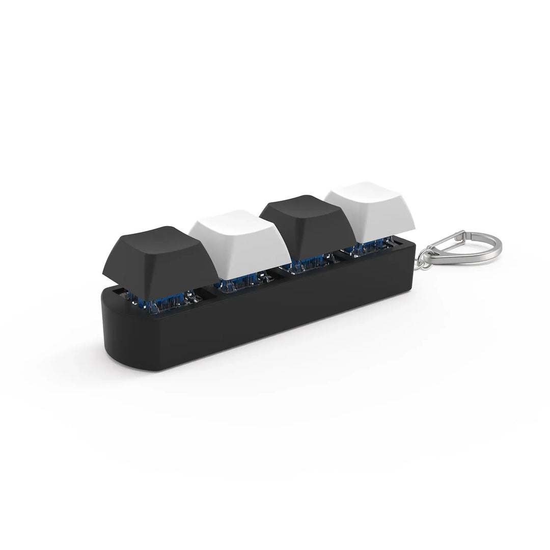 4-Key Mechanical Keyboard Fidget Keychain Stress Relief Toy