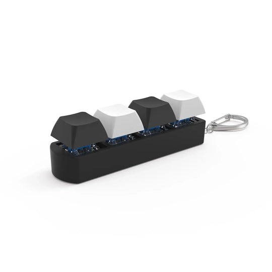 4-Key Mechanical Keyboard Fidget Keychain Stress Relief Toy