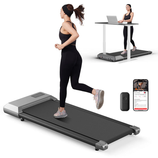 2-in-1 Walking Pad Treadmill with Bluetooth &amp; Remote